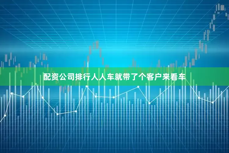 配资公司排行人人车就带了个客户来看车